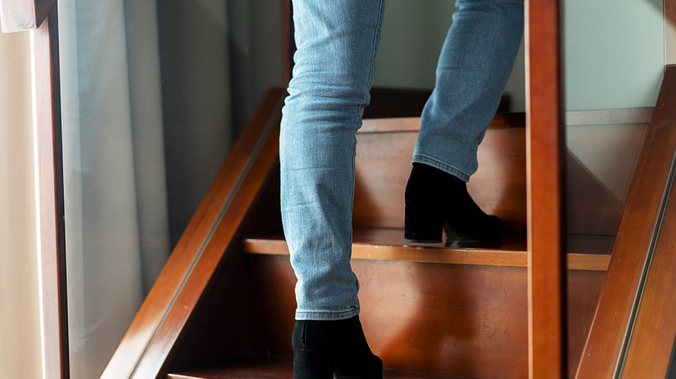 Surprising ways to burn calories during lockdown; walking up stairs